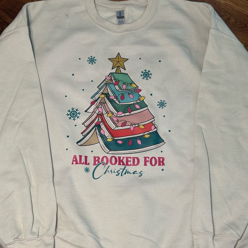 All booked for Christmas crewneck